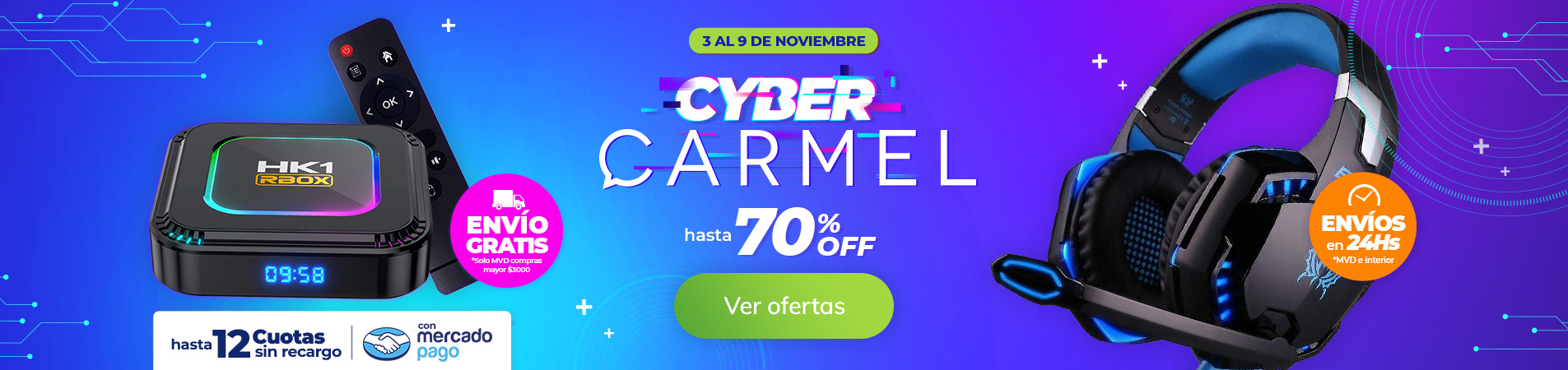 CyberCarmel 
Ofertas del 3 al 9 de Noviembre Oferta destacada por tiempo limitado