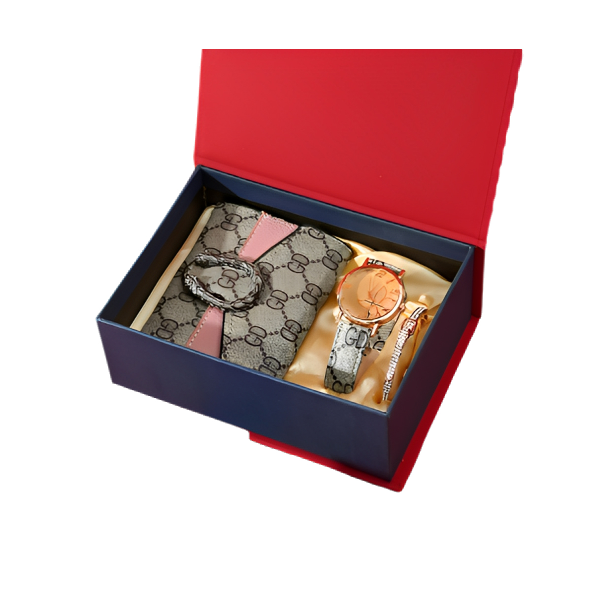 Set de regalo para mujer: reloj de pulsera y monedero\nKit de regalo  femenino con reloj y monedero\n