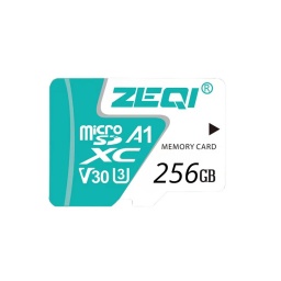 ZEQI MEMORIA MICRO SD 256GB (CLASE 30) V30     MODEL: ZE-TF100 256GB