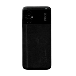 TAPA TRASERA XIAOMI (22071219CG) POCO M5 NEGRO (CON LENS PARA CAM PRINCIPAL)