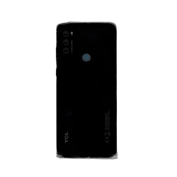 TAPA TRASERA TCL 20E 6125F  6125D  6125H NEGRO (CON LENS PARA CAM PRINCIPAL)