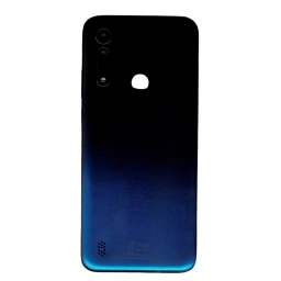 TAPA TRASERA MOTOROLA XT2055-2 G8 POWER LITE AZUL (CON LENS PARA CAM PRINCIPAL)