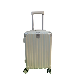 VALIJA 20 (RUEDAS 360�, ABS RESISTENTE, CERRADURA, MODERNA) BLANCO