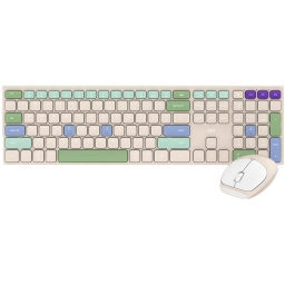 FANTECH WK895 GOPOP 2 TECLADO Y MOUSE INALAMBRICO (BEIGE)