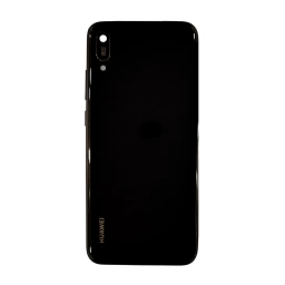 TAPA TRASERA HUAWEI MRD-LX2 Y6 PRO 2019 NEGRO (CON LENS PARA CAM PRINCIPAL)