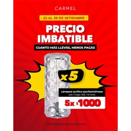 PROMO X5 - L�MPARA DE MESA  ESCRITORIO (ACR�LICO, ILUMINACI�N LED)