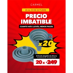 PROMO X20 - EMBUDO PLEGABLE DE SILICONA