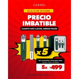 PROMO X5 - SET DE 3 CORTAU�AS + LIMA PARA U�AS