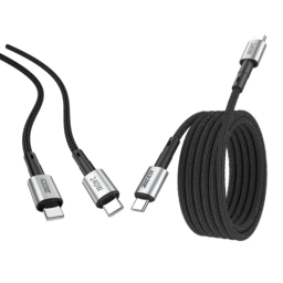 ZEQI CABLE DE DATOS 240W (USB-C - USB-C) 2M     MODEL: ZE-V399