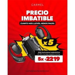 IMBATIBLES X5 - ZEQI AURICULARES INALAMBRICOS CON BASE CARGADORA (GAMING)     MODEL: ZE-T527