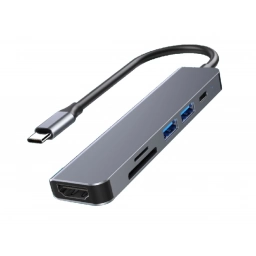 ZEQI ADAPTADOR USB-C (DOCK DE EXPANSIÓN INTELIGENTE USB-C 6 EN 1) ZE-U410