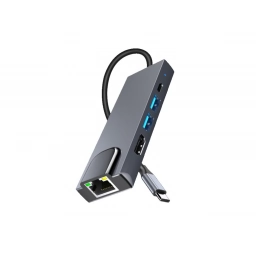 ZEQI ADAPTADOR USB-C (DOCK DE EXPANSIÓN INTELIGENTE USB-C 5 EN 1) ZE-U413