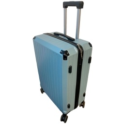 VALIJA 26" (RUEDAS 360�, ABS RESISTENTE, CERRADURA, MODERNA) CELESTE