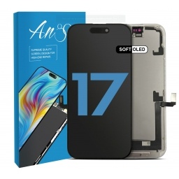 DISPLAY IPHONE 17 CTOUCH NEGRO (SOFT OLED) AUTOPROGRAMABLE