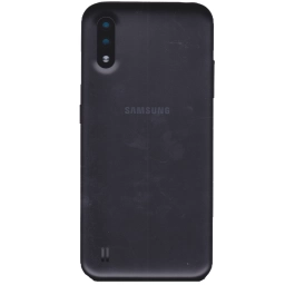 TAPA TRASERA SAMSUNG A01 2019 A015 NEGRO (CON LENS PARA CAM PRINCIPAL)