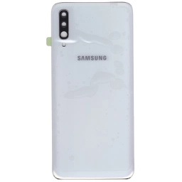 TAPA TRASERA SAMSUNG A70 A705 BLANCO (CON LENS PARA CAM PRINCIPAL)