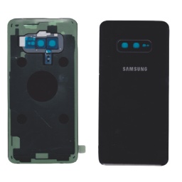 TAPA TRASERA SAMSUNG S10E G970 NEGRO (CON LENS PARA CAM PRINCIPAL)
