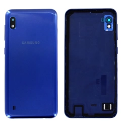 TAPA TRASERA SAMSUNG A10 A105 AZUL (CON LENS PARA CAM PRINCIPAL)