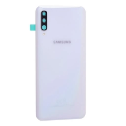 TAPA TRASERA SAMSUNG A50 A505 BLANCO (CON LENS PARA CAM PRINCIPAL)