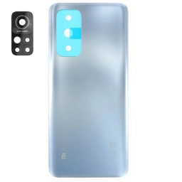 TAPA TRASERA XIAOMI (M2007J3SY) MI 10T (M2007J3SG) MI 10T PRO PLATEADO (CON LENS PARA CAM PRINCIPAL)