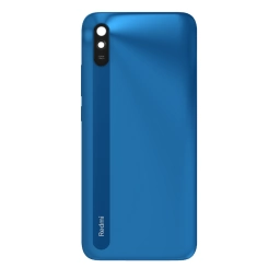 TAPA TRASERA XIAOMI (M2006C3LG) REDMI 9A AZUL (CON LENS PARA CAM PRINCIPAL)