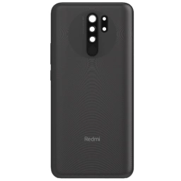 TAPA TRASERA XIAOMI (M2004J19G) REDMI 9 NEGRO (CON LENS PARA CAM PRINCIPAL)