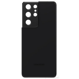 TAPA TRASERA SAMSUNG S21 ULTRA 5G G998 NEGRO (CON LENS PARA CAM PRINCIPAL)