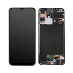 DISPLAY SAMSUNG A307 A30S C/TOUCH NEGRO C/MARCO GH82-21190A