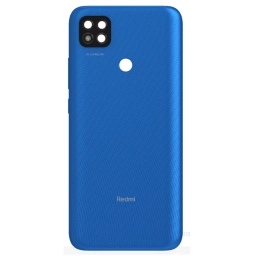 TAPA TRASERA XIAOMI (M2006C3MG) REDMI 9C AZUL (CON LENS PARA CAM PRINCIPAL)