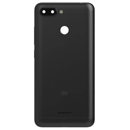 TAPA TRASERA XIAOMI (M1804C3DG) REDMI 6 NEGRO (CON LENS PARA CAM PRINCIPAL)