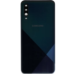 TAPA TRASERA SAMSUNG A30S A307 NEGRO (CON LENS PARA CAM PRINCIPAL)
