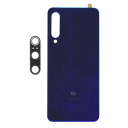 TAPA TRASERA XIAOMI (M1903F2G) MI 9 SE AZUL (CON LENS PARA CAM PRINCIPAL)