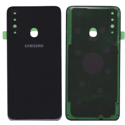 TAPA TRASERA SAMSUNG A20S A207 NEGRO (CON LENS PARA CAM PRINCIPAL)