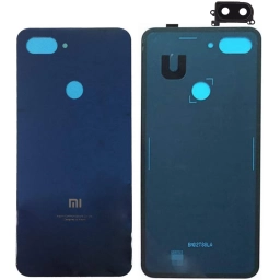 TAPA TRASERA XIAOMI (M1808D2TG) MI 8 LITE AZUL (CON LENS PARA CAM PRINCIPAL)