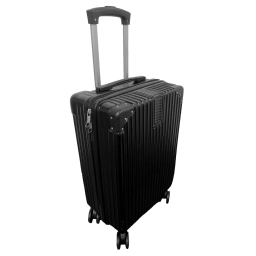 VALIJA 24 (RUEDAS 360�, ABS RESISTENTE, CERRADURA, MODERNA) NEGRO