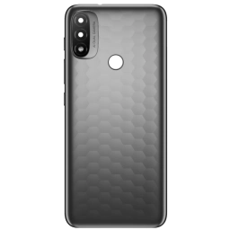 TAPA TRASERA MOTOROLA XT2155-1 E20 NEGRO (CON LENS PARA CAM PRINCIPAL)