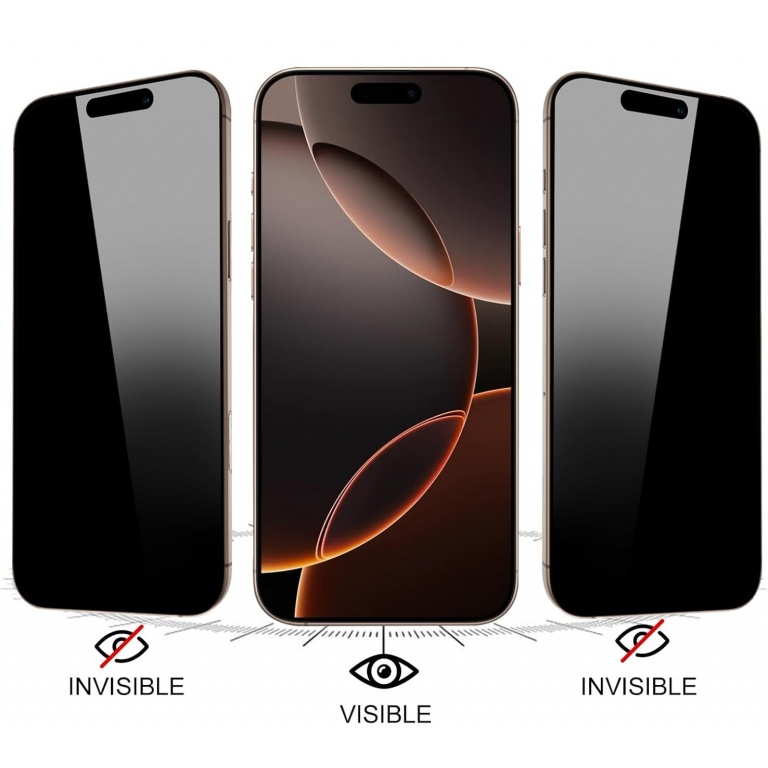 PRIVACIDAD VIDRIO TEMPLADO PARA IPHONE 15 PRO