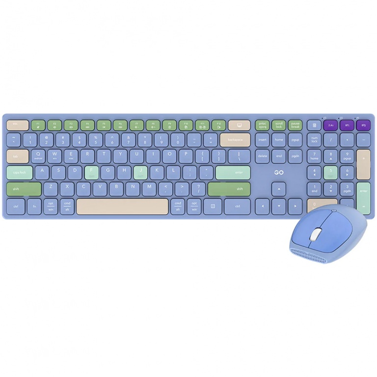 FANTECH WK895 GOPOP 2 TECLADO Y MOUSE INALAMBRICO (AZUL)