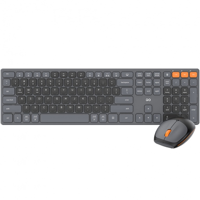 FANTECH WK895 GOPOP 2 TECLADO Y MOUSE INALAMBRICO (GRIS)