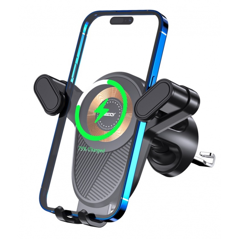 ZEQI SOPORTE PARA AUTO CON CARGA INALAMBRICA 15W     MODEL: ZE-C929