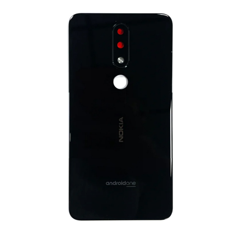 TAPA TRASERA NOKIA TA-1120 5.1 PLUS NEGRO (CON LENS PARA CAM PRINCIPAL)