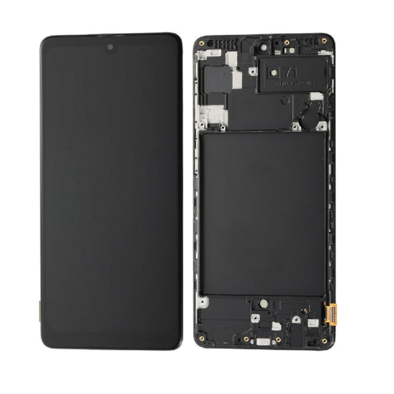 DISPLAY SAMSUNG A715 A71 2020 CTOUCH NEGRO CMARCO (OLED)