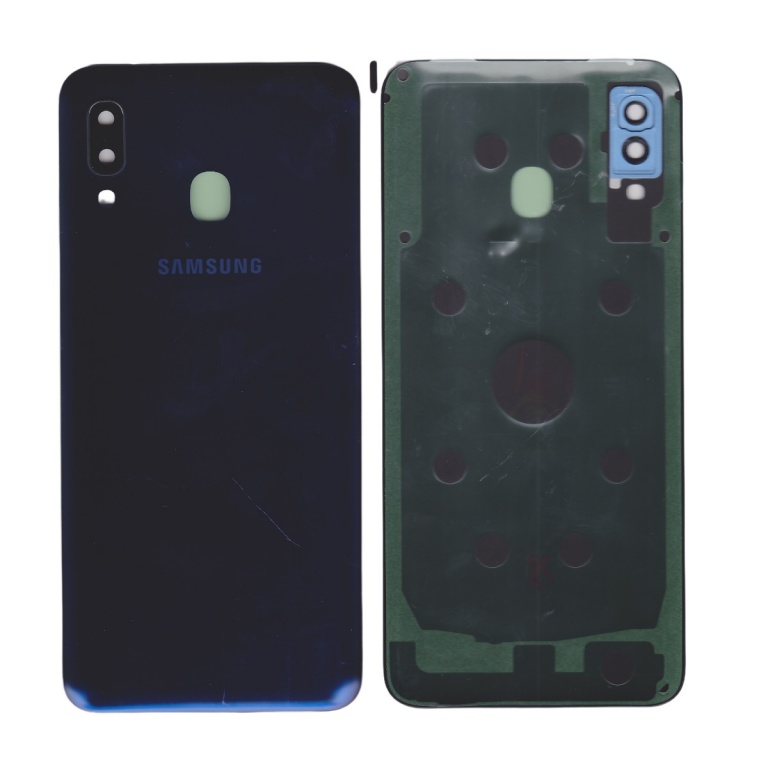 TAPA TRASERA SAMSUNG A20 A205 AZUL (CON LENS PARA CAM PRINCIPAL)