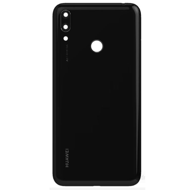 TAPA TRASERA HUAWEI DUB-L21 Y7 2019 NEGRO (CON LENS PARA CAM PRINCIPAL)