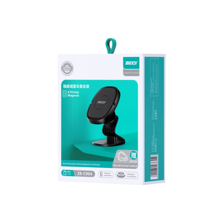 ZEQI SOPORTE MAGNETICO AUTO  ESCRITORIO (ROTACION 360)     MODEL: ZE-C904