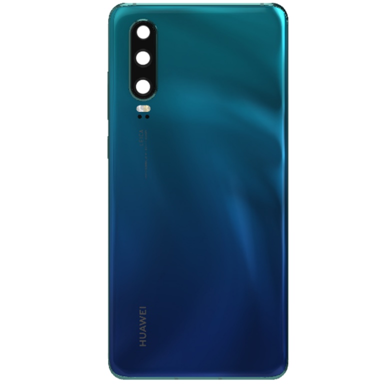 TAPA TRASERA HUAWEI ELE-L29 P30 2019 AZUL (CON LENS PARA CAM PRINCIPAL)