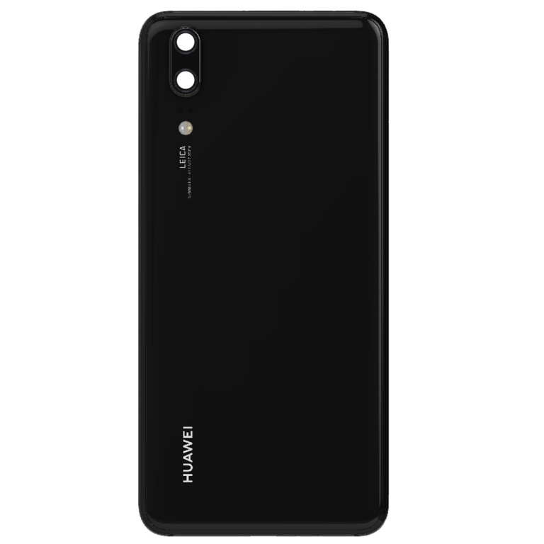TAPA TRASERA HUAWEI EML-L09 P20 NEGRO (CON LENS PARA CAM PRINCIPAL)