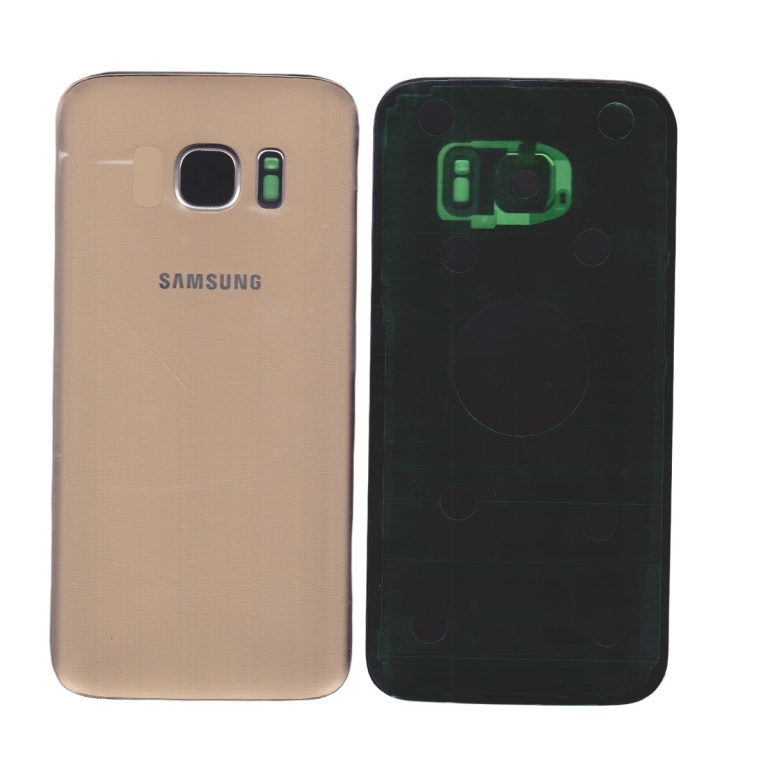 TAPA TRASERA SAMSUNG S7 FLAT G930 DORADO (CON LENS PARA CAM PRINCIPAL)