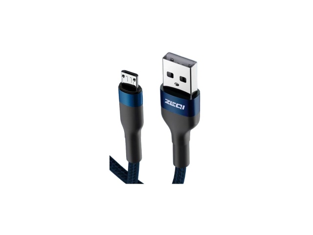 ZEQI CABLE DE DATOS (USB - MICRO USB) 1.8M     MODEL: ZE-V341